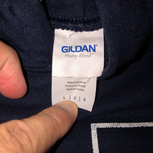 Vintage Yale Bulldogs Hoodie Adult Size Large Navy Sweatshirt Fall Winter Warm - Picture 4 of 14